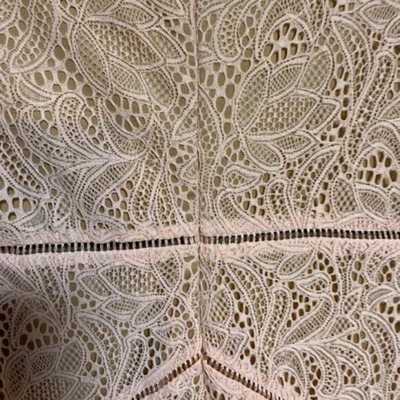 Bardot Pink Lace Long Sleeve Women's Mini Dress XS - Picture 3 of 12